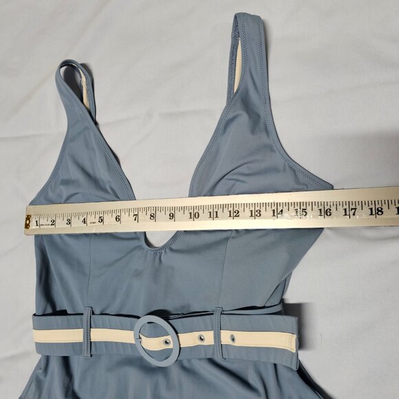 Solid & Striped The Victoria One Piece Swimsuit Size L Blue - Picture 8 of 12